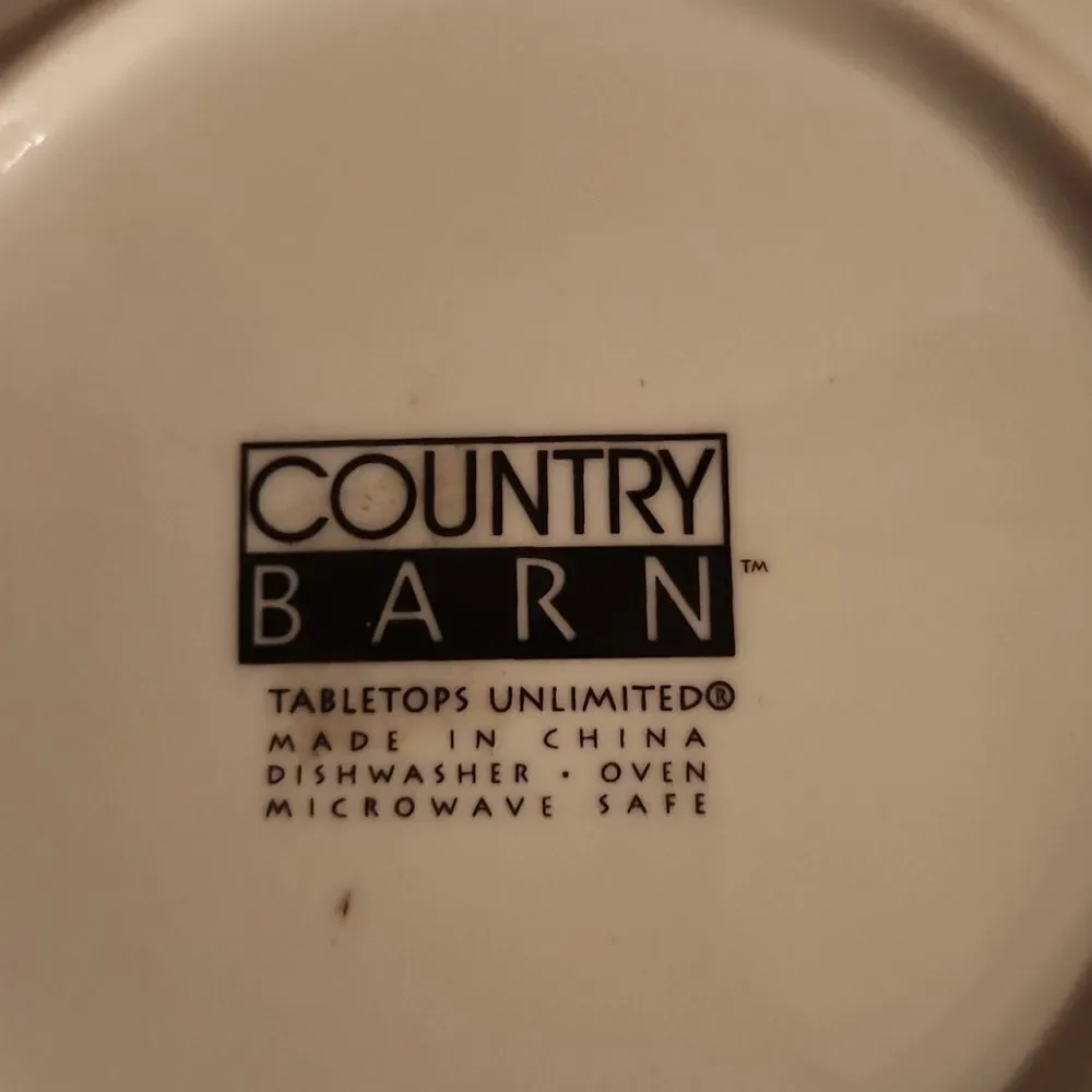 Tabletops Unlimited Sheep Country Barn Plate Set of 2